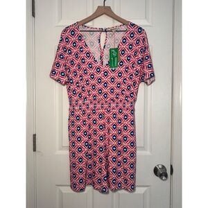 NWT Boden Smocked Jersey Playsuit
Romper Rubicondo Diamond Wave Women 10R